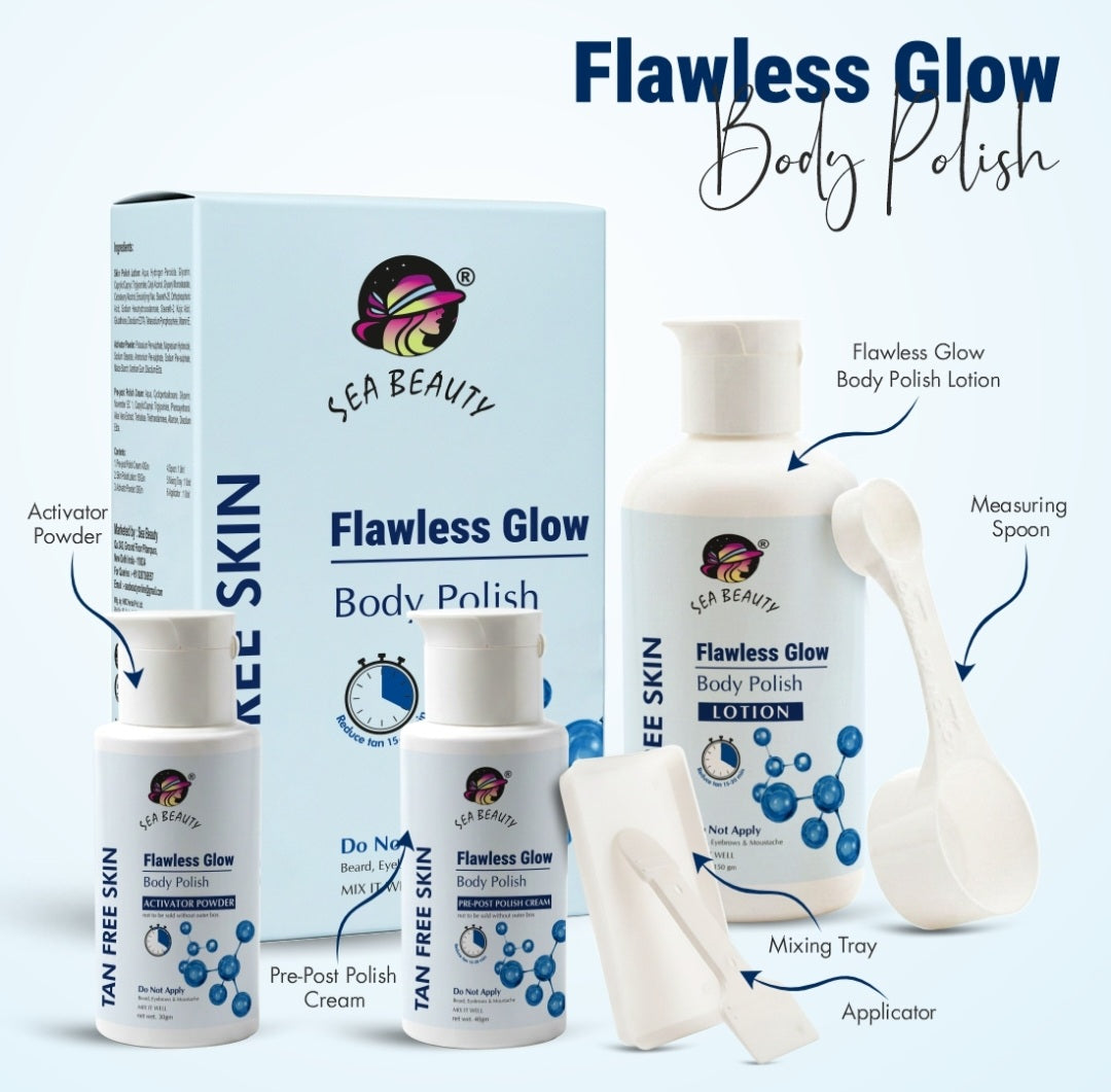 Sea Beauty Tan Polish Face Body✅
