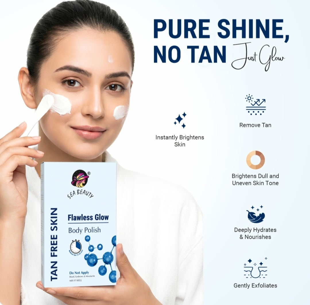Sea Beauty Tan Polish Face Body✅
