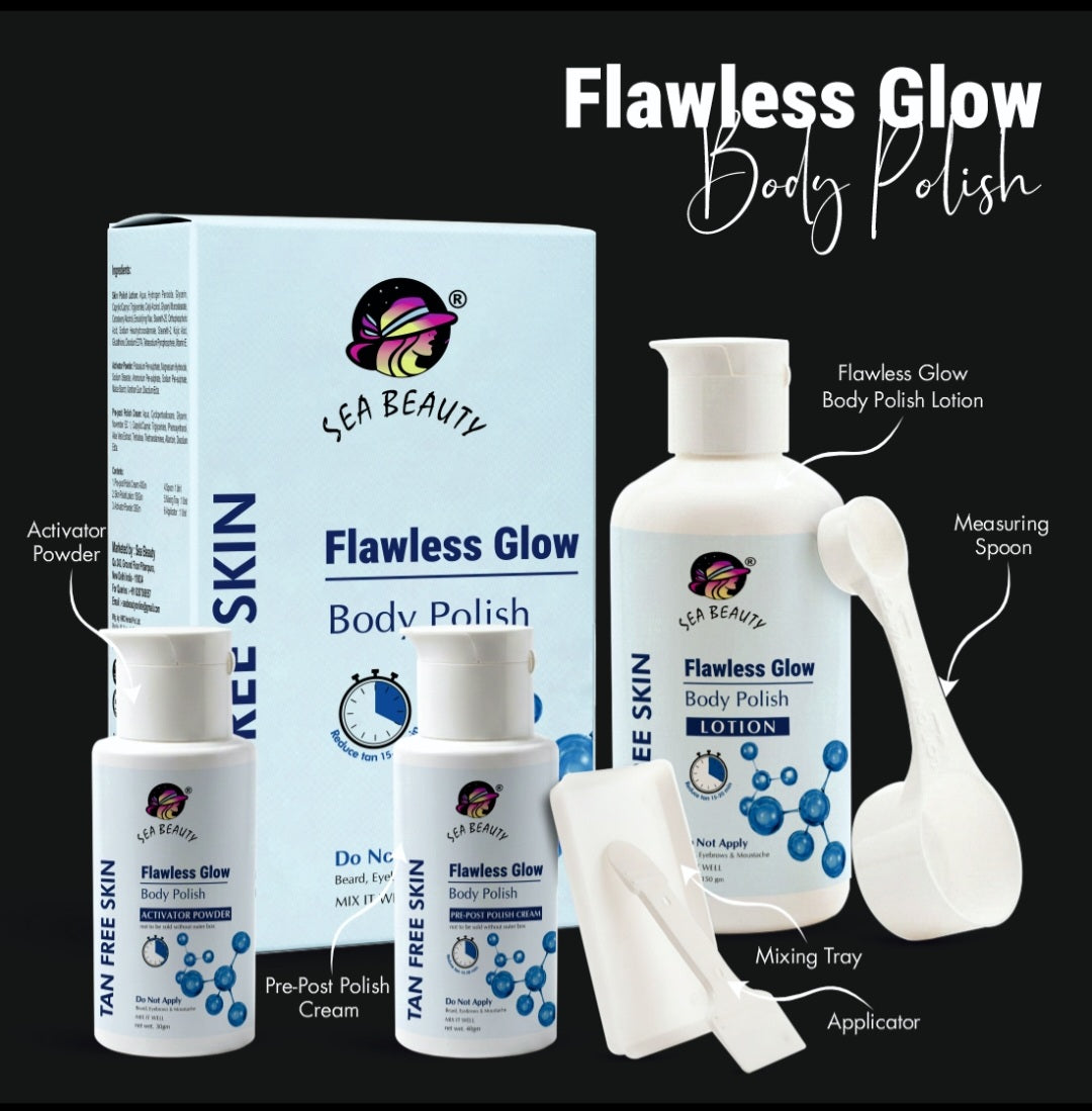 Sea Beauty Tan Polish Face Body✅